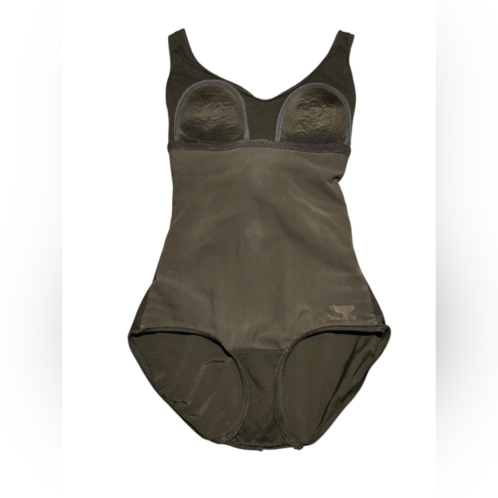 Speedo Endurance Plus Shirred Front One Piece Swimsuit Black Size 8 Power Mesh - Picture 10 of 12